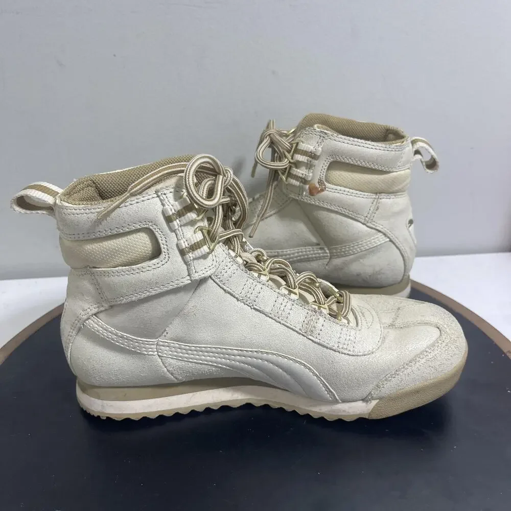 Puma Roma Shoes Womens Size 7 High Top Suede‎ Retro 345862-04 Sneakers